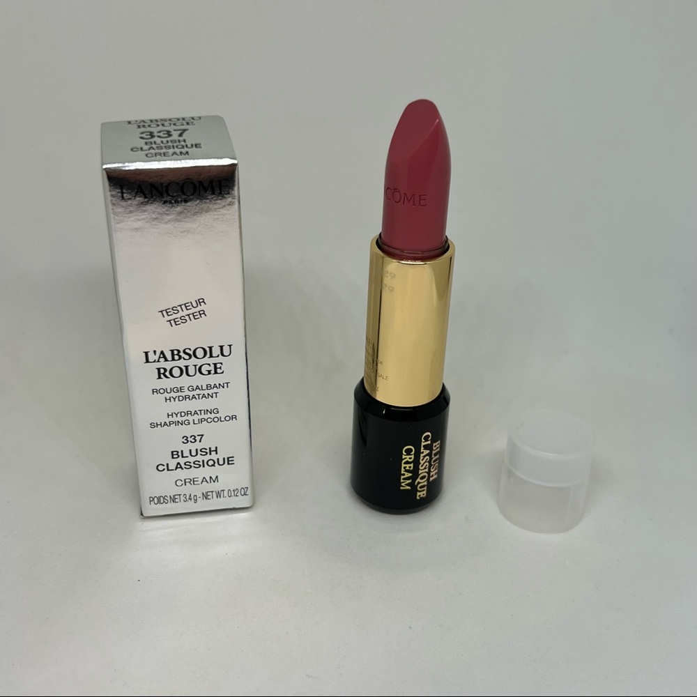 New LANCOME L'Absolu Rouge Lipstick‎ #337 BLUSH CLASSIQUE Cream Hydrating Lip